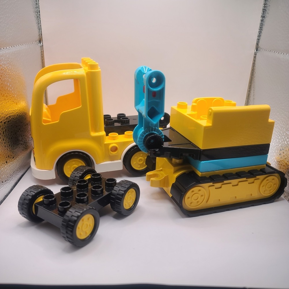 Spare Parts To Lego Duplo 10931 Construction Truck Tracked Excavator Set